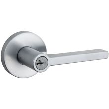 Halifax Single Cylinder Keyed Entry Door Lever Set with Round Rosette and SmartKey Technology