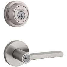 Halifax (Round Rosette) Lever and 660 Deadbolt Combo Pack with SmartKey