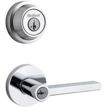Halifax (Round Rosette) Lever and 660 Deadbolt Combo Pack with SmartKey