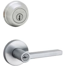 Halifax (Round Rosette) Lever and 780 Deadbolt Combo Pack with SmartKey