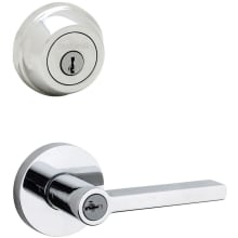 Halifax (Round Rosette) Lever and 780 Deadbolt Combo Pack with SmartKey