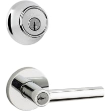 Milan (Round Rosette) Lever and 660 Deadbolt Combo Pack with SmartKey