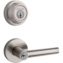 Milan (Round Rosette) Lever and 660 Deadbolt Combo Pack with SmartKey