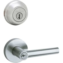 Milan (Round Rosette) Lever and 780 Deadbolt Combo Pack with SmartKey