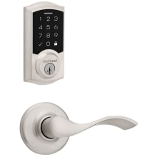 Balboa Passage Lever Set and Electronic Keyless Entry Deadbolt Combo Pack with SmartKey from the SmartCode Deadbolts Touchscreen Collection