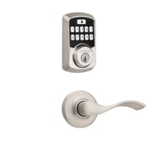 Balboa Passage Lever and 942 Aura Keypad Deadbolt Combo Pack with SmartKey and Bluetooth Technology