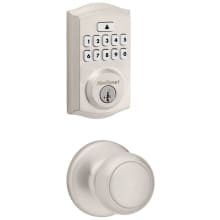 Cove Passage Knob Set and Electronic Keyless Entry Deadbolt Combo Pack with SmartKey from the SmartCode Deadbolts Touchpad Collection