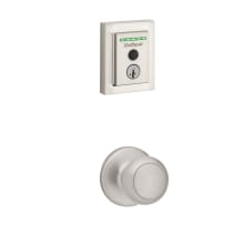 Cove Passage Knob and 959 Fingerprint Contemporary Halo WiFi Enabled Deadbolt Combo Pack with SmartKey