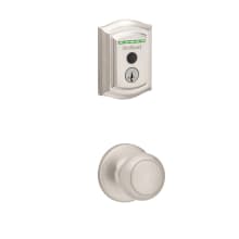 Cove Passage Knob and 959 Fingerprint Traditional Halo WiFi Enabled Deadbolt Combo Pack with SmartKey