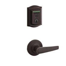 Delta Passage Lever and 959 Fingerprint Traditional Halo WiFi Enabled Deadbolt Combo Pack with SmartKey