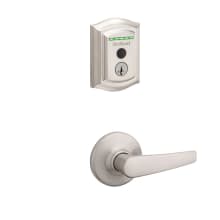 Delta Passage Lever and 959 Fingerprint Traditional Halo WiFi Enabled Deadbolt Combo Pack with SmartKey