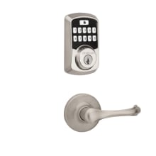 Dorian Passage Lever and 942 Aura Keypad Deadbolt Combo Pack with SmartKey and Bluetooth Technology