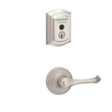 Dorian Passage Lever and 959 Fingerprint Traditional Halo WiFi Enabled Deadbolt Combo Pack with SmartKey