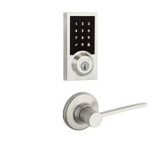 Ladera Passage Lever and 916 Contemporary Touchscreen Deadbolt Combo Pack with SmartKey and Z-Wave Technology