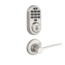 Ladera Passage Lever and 938 Halo WiFi Enabled Deadbolt Combo Pack with SmartKey