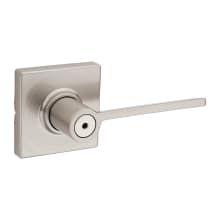 Ladera Privacy Door Lever Set with Square Rose