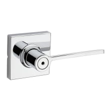 Ladera Privacy Door Lever Set with Square Rose