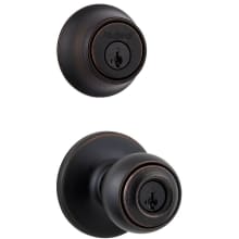 Polo (Round Rosette) Knob and 660 Deadbolt Combo Pack with SmartKey