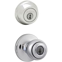 Polo (Round Rosette) Knob and 780 Deadbolt Combo Pack with SmartKey