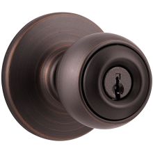 Security Series Polo Single Cylinder Keyed Entry Door Knobset