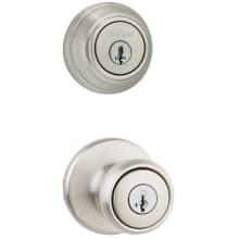 Tylo (Round Rosette) Knob and 980 Deadbolt Combo Pack with SmartKey