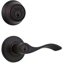 Balboa (Round Rosette) Lever and 660 Deadbolt Combo Pack with SmartKey