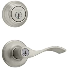 Balboa (Round Rosette) Lever and 980 Deadbolt Combo Pack with SmartKey