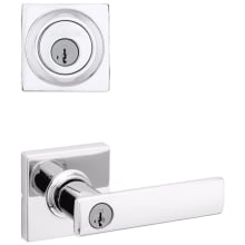 Breton Single Cylinder Keyed Entry Lever Set and Deadbolt Combo with SmartKey from the Signature Series