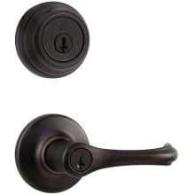 Dorian (Round Rosette) Lever and 980 Deadbolt Combo Pack with SmartKey