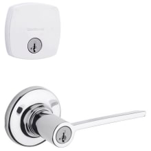 Ladera Single Cylinder Keyed Entry Lever Set and Deadbolt Combo with SmartKey from the Midtown Collection