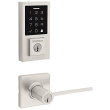 Ladera Keyed Entry Lever Set and Electronic Keyless Entry Deadbolt Combo Pack with SmartKey from the SmartCode Deadbolts Touchscreen Collection