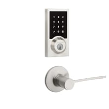 Palmina Passage Lever and 916 Contemporary Touchscreen Deadbolt Combo Pack with SmartKey and Z-Wave Technology