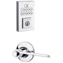 Palmina Keyed Entry Right Handed Lever Set and Electronic Keyless Entry Deadbolt Combo Pack with SmartKey from the SmartCode Deadbolts Collection