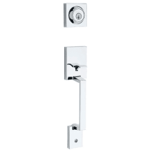 Amador Single Cylinder Sectional Keyed Entry Handleset with SmartKey, Exterior Only