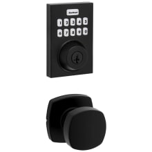 Arroyo Passage Knob Set and Electronic Keyless Entry Deadbolt Combo Pack with SmartKey from the Home Connect Collection