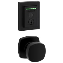 Arroyo Passage Knob Set and Electronic Keyless Entry Deadbolt Combo Pack with SmartKey from the Halo Collection