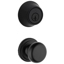 Hancock Passage Knob Set and Single Cylinder Keyed Entry Deadbolt Combo with SmartKey from the 660 Series