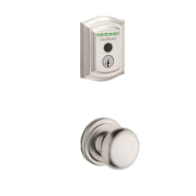 Hancock Passage Knob and 959 Fingerprint Traditional Halo WiFi Enabled Deadbolt Combo Pack with SmartKey