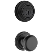 Hancock Passage Knob Set and Single Cylinder Keyed Entry Deadbolt Combo with SmartKey from the 980 Series
