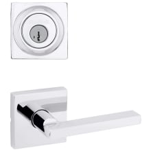 Halifax Passage Lever Set and Single Cylinder Keyed Entry Deadbolt Combo with SmartKey from the Signature Series