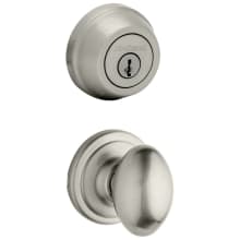 Laurel Passage Knob Set and Single Cylinder Keyed Entry Deadbolt Combo with SmartKey from the 780 Series