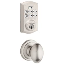 Laurel Passage Knob Set and Electronic Keyless Entry Deadbolt Combo Pack with SmartKey from the SmartCode Deadbolts Touchpad Collection