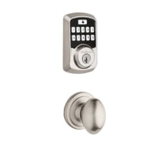 Laurel Passage Knob and 942 Aura Keypad Deadbolt Combo Pack with SmartKey and Bluetooth Technology