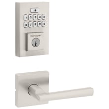 Montreal Passage Lever Set and Electronic Keyless Entry Deadbolt Combo Pack with SmartKey from the SmartCode Deadbolts Touchpad Collection