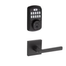 Montreal Passage Lever and 942 Aura Keypad Deadbolt Combo Pack with SmartKey and Bluetooth Technology