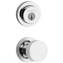 Pismo Passage Knob Set and Single Cylinder Keyed Entry Deadbolt Combo with SmartKey from the Milan Collection