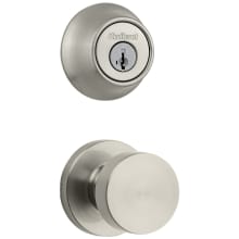 Pismo Passage Knob Set and Single Cylinder Keyed Entry Deadbolt Combo with SmartKey from the 660 Series
