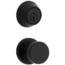 Pismo Passage Knob Set and Single Cylinder Keyed Entry Deadbolt Combo with SmartKey from the 660 Series