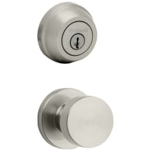 Pismo Passage Knob Set and Single Cylinder Keyed Entry Deadbolt Combo with SmartKey from the 780 Series