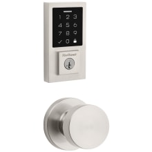 Pismo Passage Knob Set and Electronic Keyless Entry Deadbolt Combo Pack with SmartKey from the SmartCode Deadbolts Touchscreen Collection
